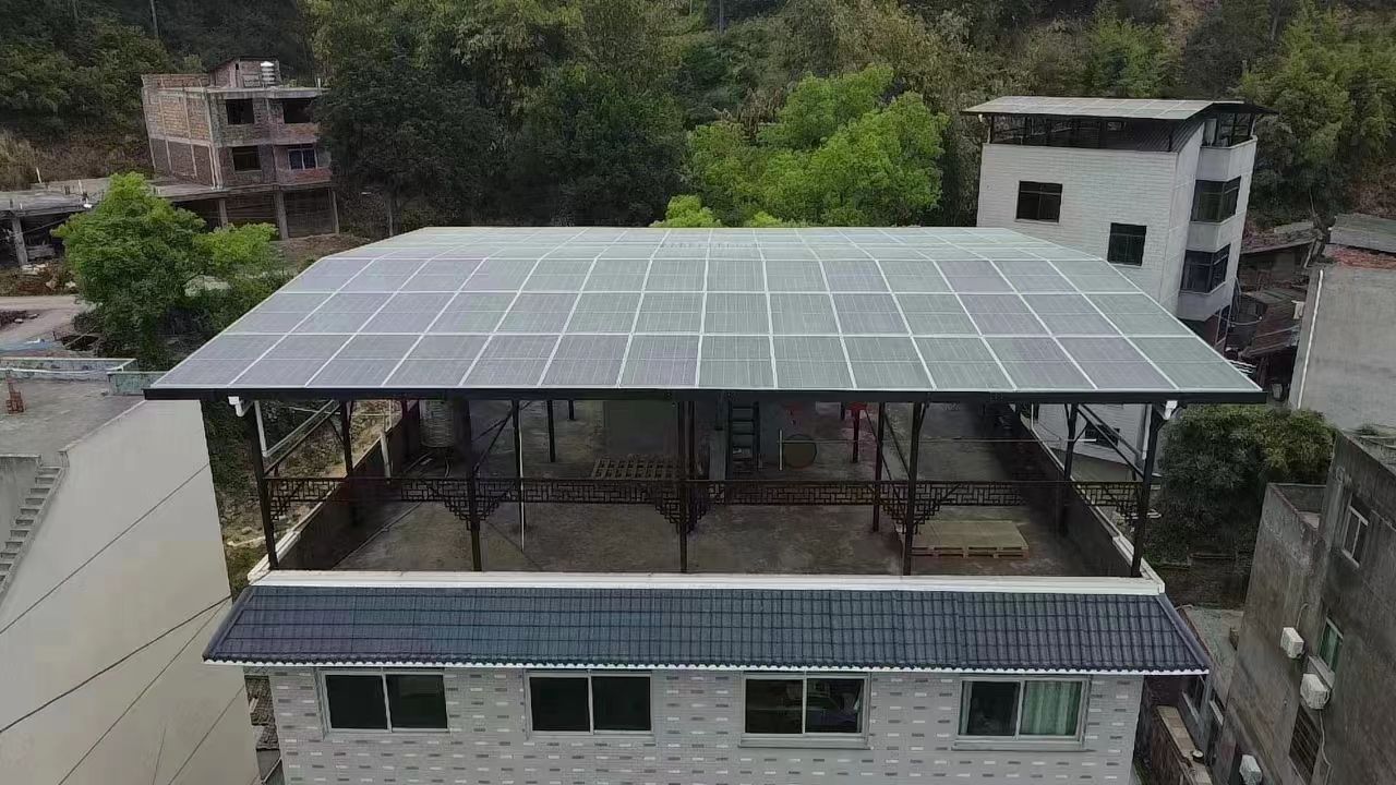 新余15kw+10kwh自建别墅家庭光伏储能系统